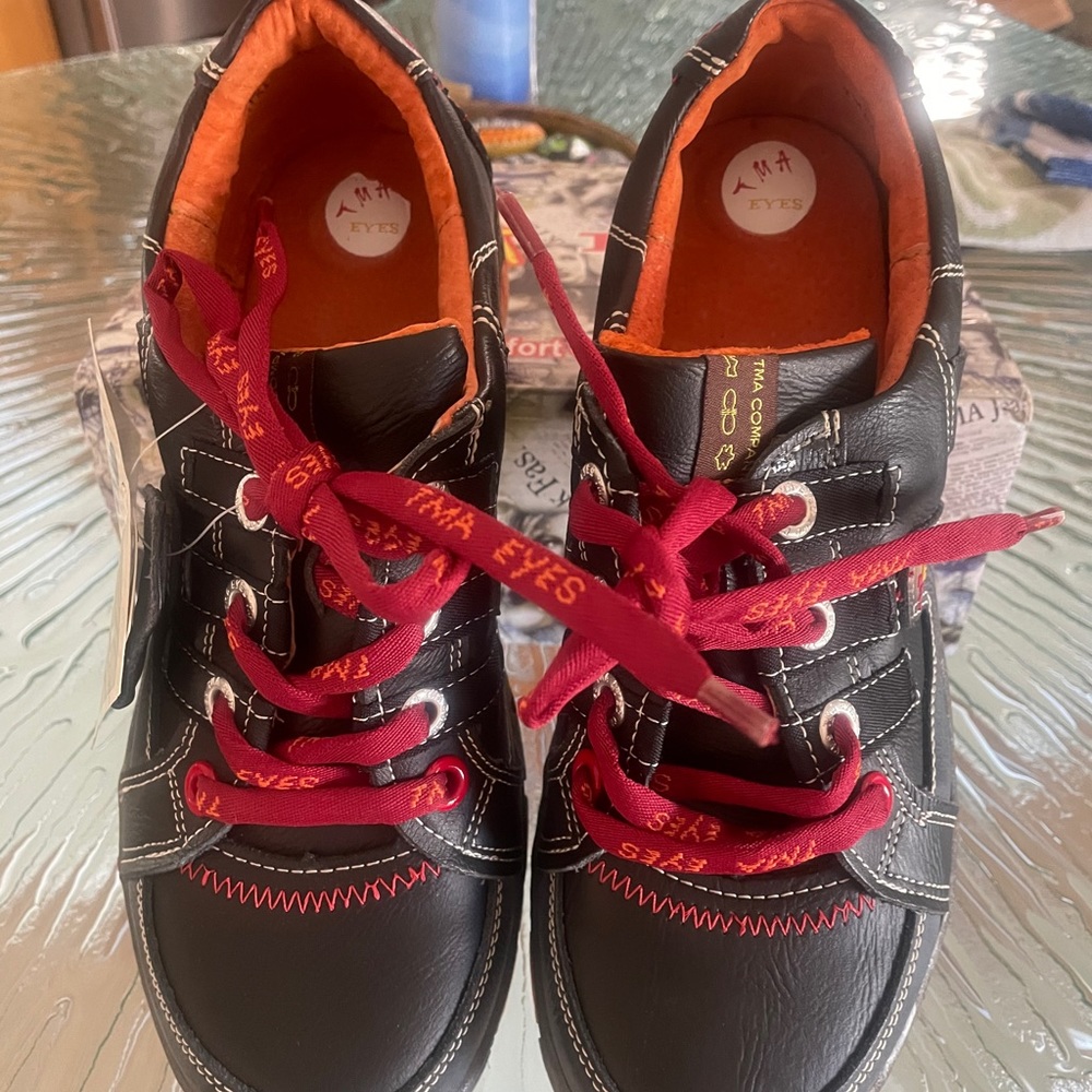 TMA Ladies Leather Shoes (Funky Chunky Fun)